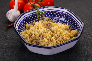 Bulgur with meat
