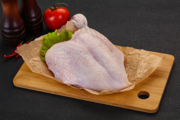 Raw chicken breast