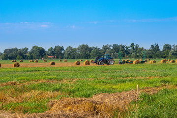 tractor in field
