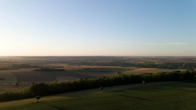 St. Georges Picardie, North of France, lovely landscapes from above