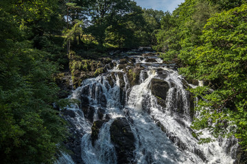 Fototapeta na wymiar Swallow Falls, Betws-y-Coed, North Wales, August 2020