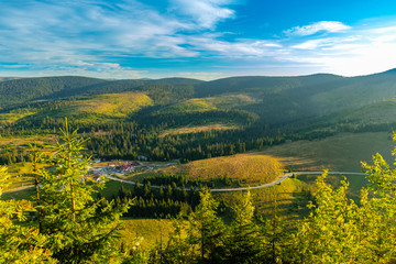 landscape with mountains