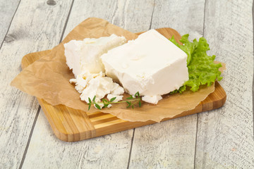 Greek traditional Feta soft cheese