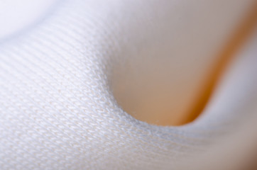 White cotton textile material cloth texture blur background