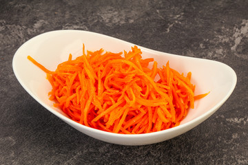 Korean carrot in the bowl