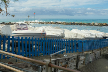La spiaggia di Moneglia sul Mar Ligure