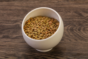 Vegan cuisine - Dry lentil heap