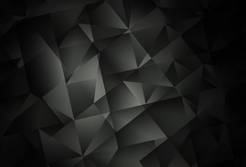 Dark Gray vector polygonal template.