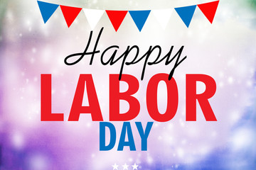 happy labor day card, banner or poster