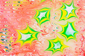 Ebru style background with different patterns in high quality