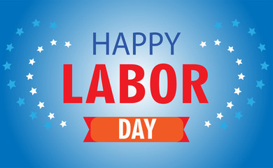 Fototapeta premium happy labor day, web icon, card or banner 