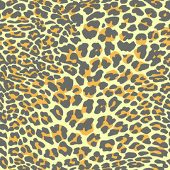 Full seamless leopard cheetah animal skin pattern. Design for textile fabric printing. Suitable for fashion use.