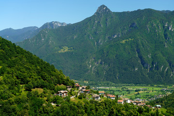 Fototapeta premium Caffaro valley in Brescia province
