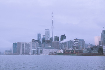 Obraz premium Toronto Skyline wieczorem