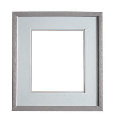 Fototapeta premium Wide blue vertical frame for text, picture, photo, image, text, isolated on a white background