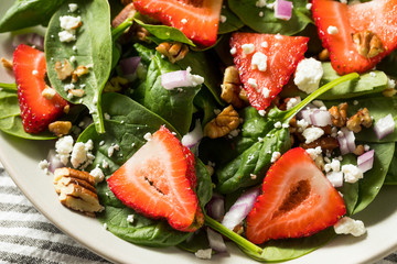 Homemade Organic Fresh Strawberry Salad