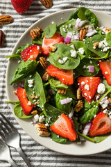 Homemade Organic Fresh Strawberry Salad