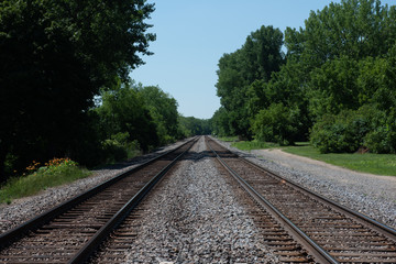 Fototapeta premium railway in the countryside