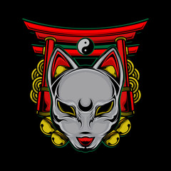 japanese cat logo