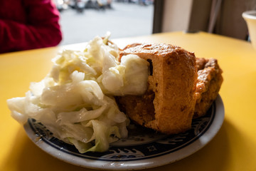 Taiwanese snack of stinky tofu