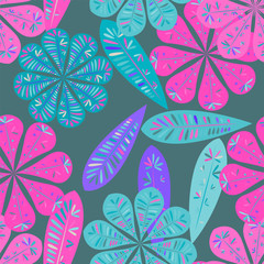 Fototapeta premium Floral seamless pattern.