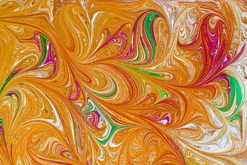 Ebru style background with different patterns in high quality