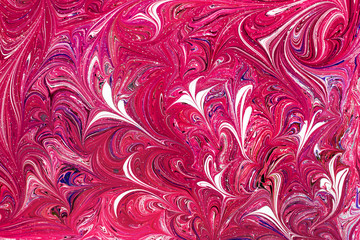 Ebru style background with different patterns in high quality