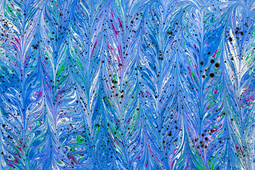 Ebru style background with different patterns in high quality