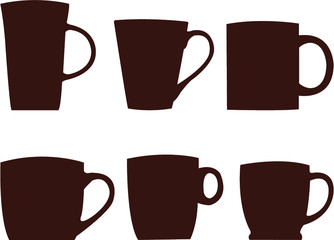 set of coffee cups