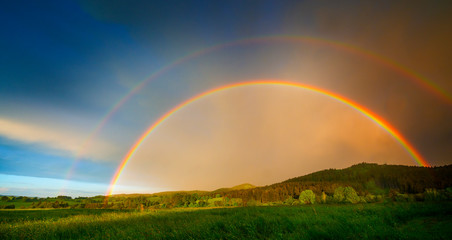 rainbow after storm