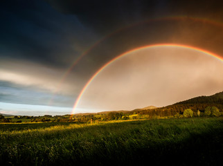 Naklejka premium rainbow after storm