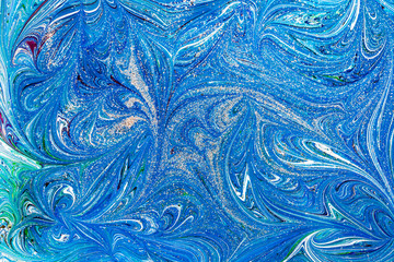 Ebru style background with different patterns in high quality