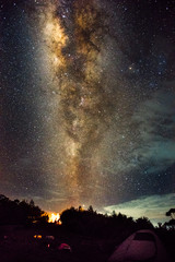 Milky way and night sky