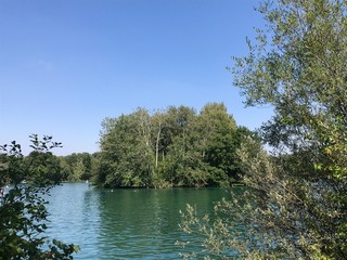 Obraz premium Natural lake near Munich