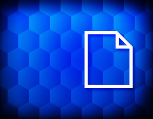Blank page icon hexagon creative abstract blue background seamless hexagonal illustration design
