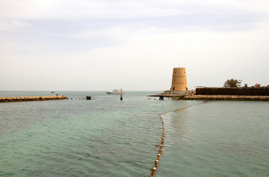 A watch tower at Aldar island, Bahrain