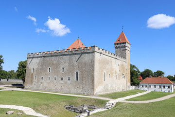Fototapeta na wymiar Kuressaare Castle on the island of Saaremaa in Estonia on a sunny day