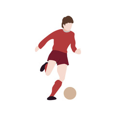 Football player.Vector image on white background