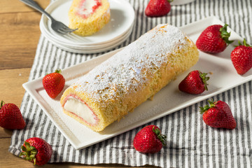 Homemade Frozen Artic Roll Cake