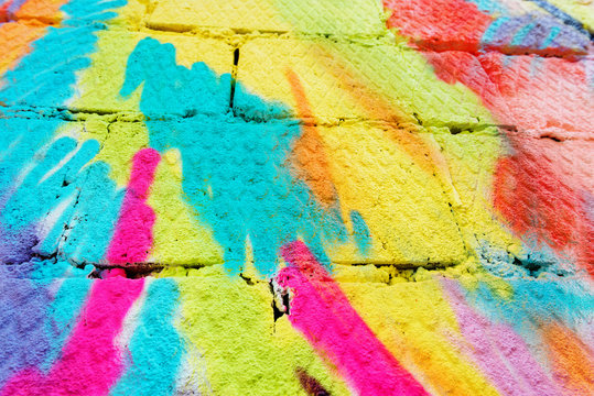 Colorful graffitty spray background