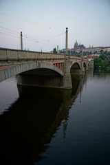 Naklejka na ściany i meble Manes Bridge and Prague Castle
