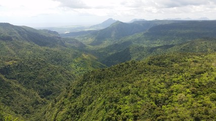 Naklejka premium View from the top of the in Mauritius