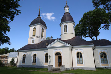 Fototapeta na wymiar Orthodox Church of Kuressaare on the island of Saaremaa in Estonia