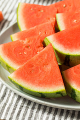 Raw Organic Green and Pink Watermelon