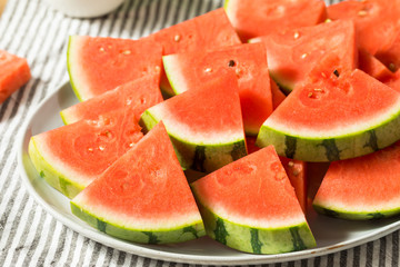 Raw Organic Green and Pink Watermelon