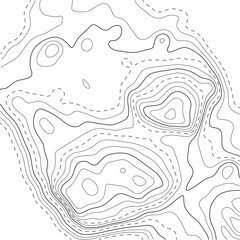 Contour topographic map. Geographic grid map background. Vector illustration.