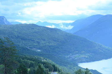 Fototapeta na wymiar Norwegian Fjord Landscape