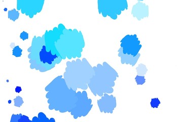 Fototapeta na wymiar Light BLUE vector pattern with random forms.