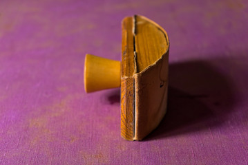 
old wooden stamp seal