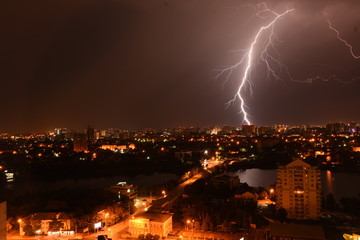 lightning, storm, night, sky, thunder, city, rain, light, thunderstorm, nature, weather, bolt, flash, cloud, strike, electricity, power, clouds, thunderbolt, lighting, landscape, bright, energy, elect